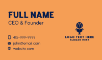Simple Basketball Trophy  Business Card Image Preview