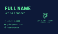 Green Owl Gaming Business Card Design