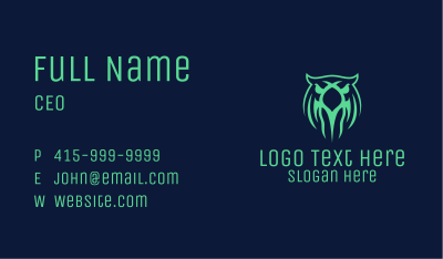 Green Owl Gaming Business Card