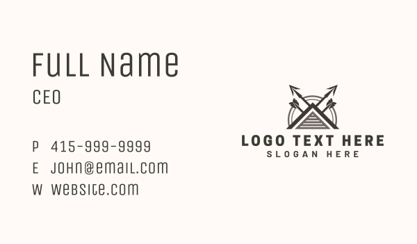 House Roof Arrow Business Card Design Image Preview