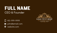 Majestic Lion Crown Business Card Preview