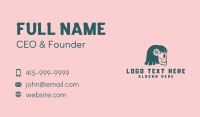 Girl Calavera Skull Business Card Preview