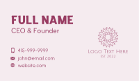 Flower Pattern Wellness  Business Card Image Preview