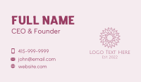 Flower Pattern Wellness  Business Card Preview