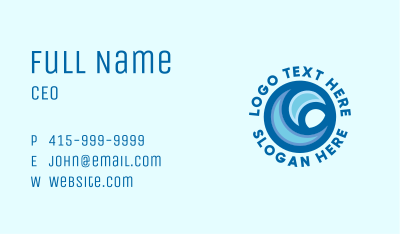 Blue Ocean Surf Business Card Image Preview