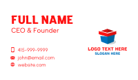 Open Box Package Business Card Design