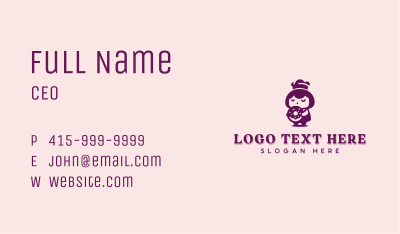 Donut Girl Bakery Business Card Image Preview