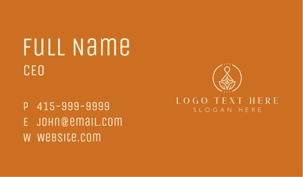 Yoga Spiritual Zen Business Card Design Image Preview