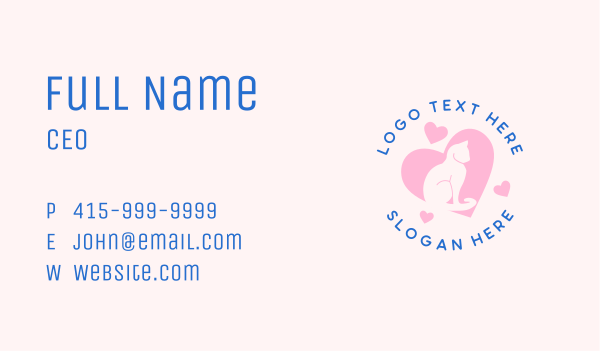 Cat Dog Veterinary Clinic Business Card Design Image Preview