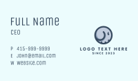 Gray Elephant Emblem  Business Card Image Preview