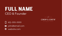 Luxury Leaf Wordmark Business Card Image Preview