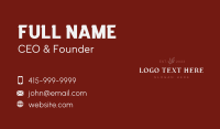 Luxury Leaf Wordmark Business Card Image Preview