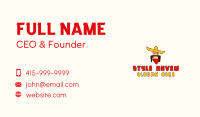 Mustache Sombrero Man Business Card Design