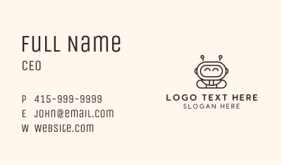 Robotics Toy Store Business Card Image Preview