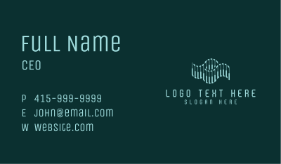 Technology Wave Science Business Card Image Preview