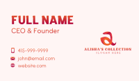 Creative Studio Letter A Business Card Image Preview