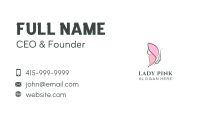Beautiful Lady Butterfly  Business Card Image Preview