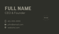 Urban Hipster Wordmark Business Card Image Preview