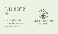 Nature Nest Bird Business Card Image Preview