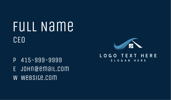 Construction Roofing House Business Card Design Image Preview