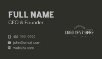 Retro Gothic Wordmark Business Card Image Preview