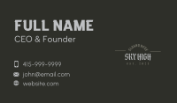 Retro Gothic Wordmark Business Card Image Preview