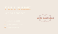 Vintage Decorative Ornament Business Card Image Preview