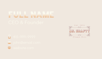 Vintage Decorative Ornament Business Card Image Preview