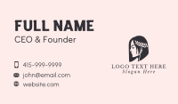 Woman Beauty Stylist  Business Card Design