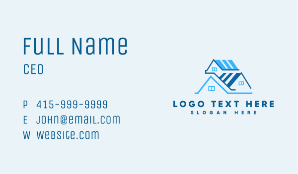 Residential Roofing Architect Business Card Design Image Preview