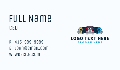 Truck Detailing Garage Business Card Image Preview