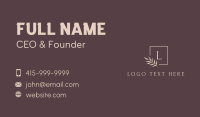 Elegant Scent Lettermark Business Card Design