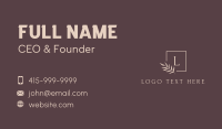 Elegant Scent Lettermark Business Card Image Preview