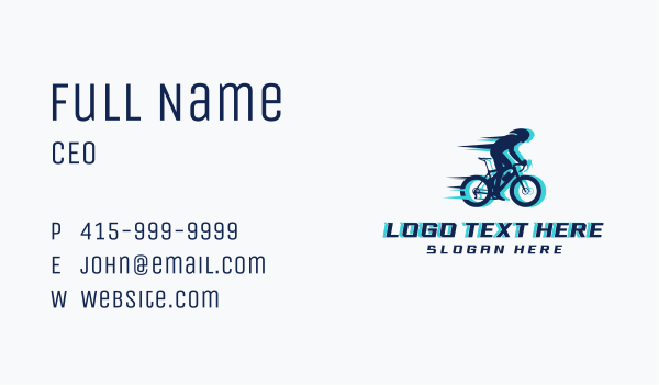 Sports Bicycle Race Business Card Design Image Preview