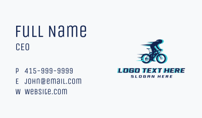 Sports Bicycle Race Business Card Image Preview