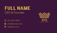 Gold Crown Monarchy  Business Card Image Preview