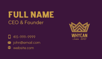 Gold Crown Monarchy  Business Card Image Preview