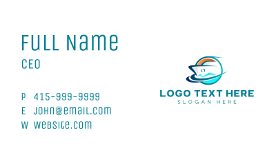 Travel Tourism Cruise Yacht Business Card Image Preview