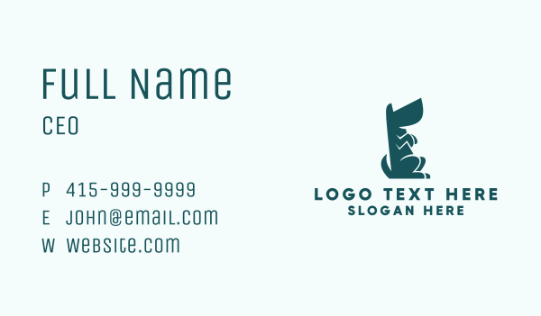 Happy Dog Training  Business Card Design Image Preview