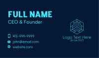 Minimalist Tech Cube  Business Card Image Preview