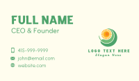 Tropical Sun Leaf Business Card Image Preview