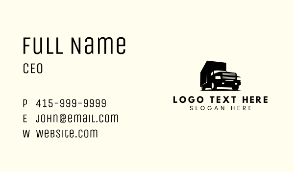 Truck Transport Dispatch Business Card Design Image Preview