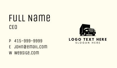 Truck Transport Dispatch Business Card Image Preview