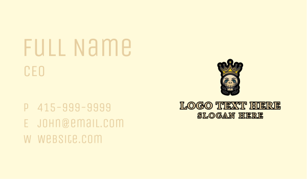 Crown Skull Graffiti Business Card Design Image Preview