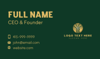 Golden Forest Tree Business Card Preview