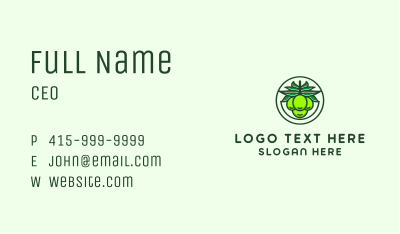 Natural Coconut Fruit Business Card Image Preview