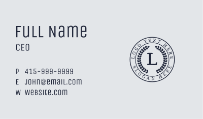 Circle Leaf Firm Business Card Image Preview