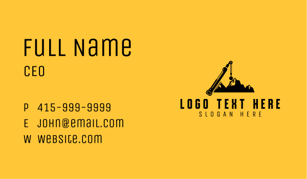 Construction Wrecking Ball Business Card Design Image Preview