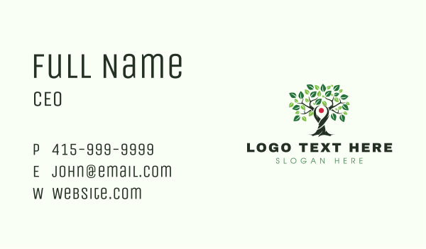 Tree Locator GPS Business Card Design Image Preview