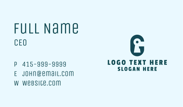 Lock Keyhole Privacy  Business Card Design Image Preview